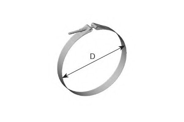 DINEX 95418 Clamp, exhaust system